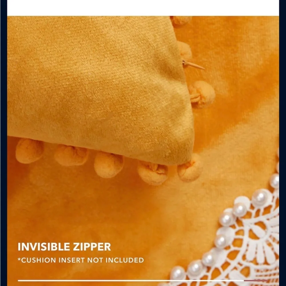 Mustard Yellow Velvet cushion covers